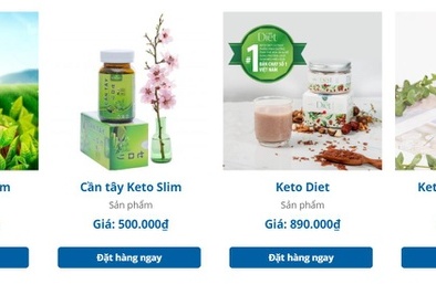Cảnh báo, yêu cầu gỡ bỏ tất cả sản phẩm thực phẩm giảm béo Keto Slim