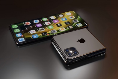 Rò rỉ thiết kế iPhone màn hình gập giống Galaxy Z Flip