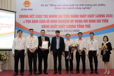 Dự án cải tiến năng suất của Rạng Đông giành giải Nhất cuộc thi Nhóm cải tiến năng suất chất lượng 2020