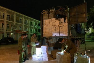Vận chuyển lượng lớn hàng hóa không có nhãn phụ bằng tiếng Việt
