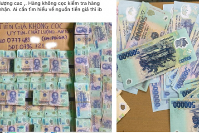 Cảnh giác với đối tượng đổi tiền lẻ, chào bán tiền giả