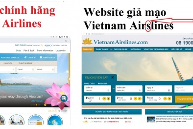 Xuất hiện website giả mạo Vietnam Airlines, người dùng cẩn thận mua phải vé giả