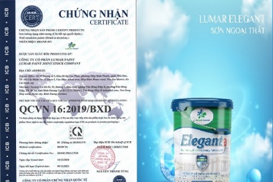 Lumar Paint đạt chứng nhận ISO 9001:2015 nhờ nỗ lực không ngừng trong sản xuất sơn