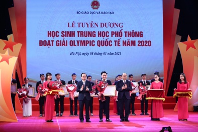 Vinh danh học sinh xuất sắc trên đấu trường Olympic quốc tế năm 2020