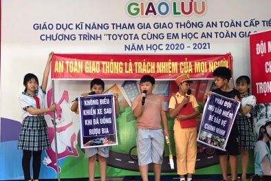 'Toyota cùng em học an toàn giao thông 2021' khởi động tại tỉnh Bình Phước