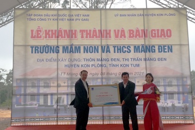 PV GAS tài trợ 12 tỷ đồng xây dựng trường học Kon Tum