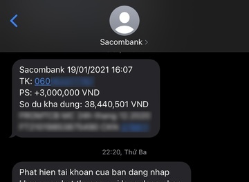 Làm theo tin nhắn của đầu số ngân hàng, khách mất 38 triệu đồng: Sacombank nói gì?