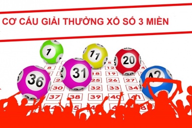 Cơ cấu giải thưởng xổ số 3 miền Bắc, Trung, Nam mới nhất