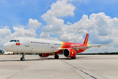 Vietjet khai thác chuyến bay đầu tiên đến sân bay Vân Đồn ngày mở lại