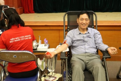 Cán bộ, người lao động Bộ Khoa học và Công nghệ tích cực tham gia hiến máu cứu người