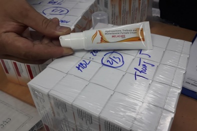Tịch thu hơn 10.000 tuýp kem nám Melacare nhập khẩu trái phép