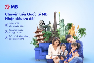 Siêu ưu đãi khi chuyển tiền quốc tế tại MB