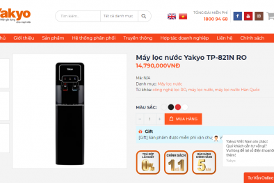 Máy lọc nước YAKYO 'thổi phồng' công năng, liệu có vi phạm Quy chuẩn QCVN 6-1:2010/BYT?