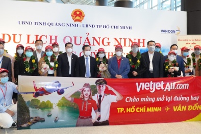 Vietjet 'xông đất' sân bay Vân Đồn năm mới Tân Sửu