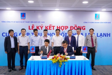 PV GAS và PTSC ký kết Hợp đồng cung cấp tàu kho nổi chứa LPG lạnh tại khu vực phía Bắc