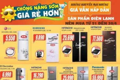 Tủ lạnh, máy giặt đua nhau giảm giá 'sập sàn'