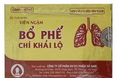 Bổ phế chỉ khái lộ không đạt tiêu chuẩn chất lượng phải dừng lưu thông, thu hồi