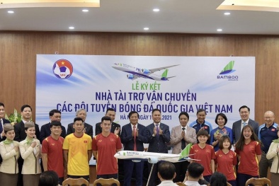 Bamboo Airways là Nhà tài trợ vận chuyển cho toàn bộ các Đội tuyển bóng đá Quốc gia Việt Nam trong 3 năm