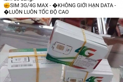 Cảnh giác trò lừa đảo bán sim 4G 1 tỷ GB giá siêu rẻ