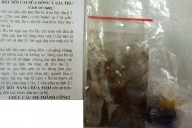 Cảnh báo tình trạng trẻ nhỏ ngộ độc chì từ thuốc bôi cai sữa đông y