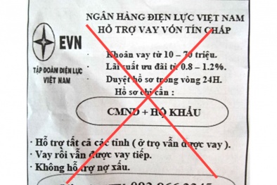 Thực hư 'Ngân hàng Điện lực Việt Nam' cho vay tín chấp