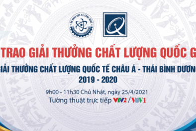 Ngày 25/4 diễn ra lễ trao Giải thưởng Chất lượng Quốc gia và Giải thưởng Chất lượng Quốc tế Châu Á - Thái Bình Dương năm 2019, 2020