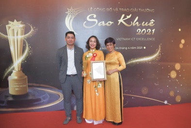 VCB Digibank của Vietcombank được vinh danh tại Lễ trao giải thưởng Sao Khuê 2021