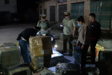 Chặn đứng lượng lớn mỹ phẩm, nguyên liệu thuốc bắc nhập lậu