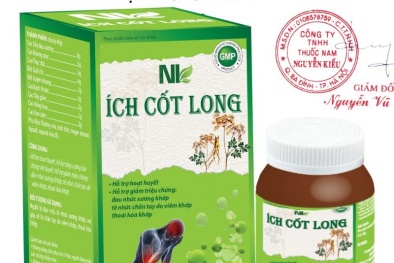 Quảng cáo TPBVSK Ích Cốt Long gây hiểu lầm như thuốc chữa bệnh