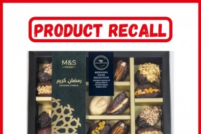 Nghi nhiễm vi-rút viêm gan A, bánh quả chà là bị thu hồi