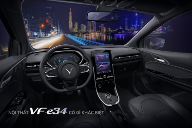 Cận cảnh nội thất trong ô tô điện VinFast VF e34 và hệ thống điều hòa lọc cả bụi mịn