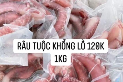 Nỗi lo an toàn thực phẩm râu bạch tuộc Nhật Bản giá rẻ trên chợ mạng