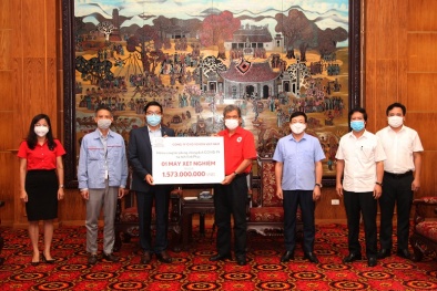 Toyota Việt Nam hỗ trợ trang thiết bị y tế phòng chống dịch bệnh covid-19 cho tỉnh Vĩnh Phúc