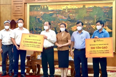 T&T Group ủng hộ 1.000 tấn gạo và 5 tỷ đồng tiếp sức cho Bắc Ninh, Bắc Giang chống dịch