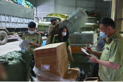 Nhập lậu lượng lớn các loại hàng hóa bị xử lý kịp thời
