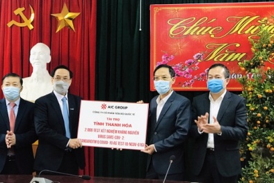 Tập đoàn AIC GROUP tài trợ Thanh Hoá xét nghiệm virus SARS-CoV-2