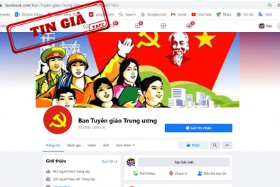Cảnh báo Fanpage giả mạo Ban Tuyên giáo Trung ương