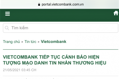 Hãy nâng cao cảnh giác để không là nạn nhân của hình thức mạo danh tổ chức tài chính ngân hàng