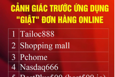 Cảnh báo lừa đảo chiếm đoạt tiền qua app 'giật' đơn hàng ảo