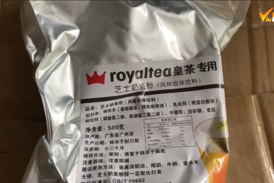 Thu giữ hàng tấn nguyên liệu trà sữa Royal tea và Gongcha để xác minh, làm rõ