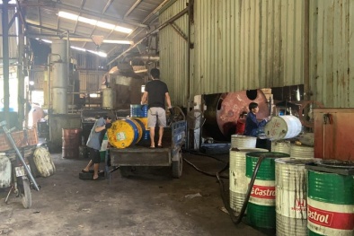 TP Biên Hòa kiểm tra xưởng tái chế mỡ bò, bị đình chỉ vẫn lén lút sản xuất