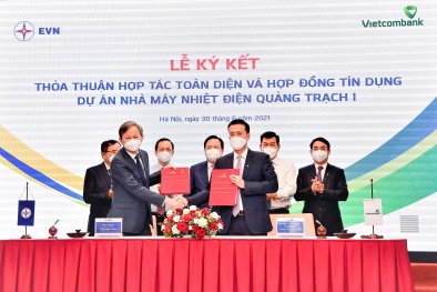 Vietcombank - EVN ký kết tài trợ dự án Nhà máy nhiệt điện Quảng Trạch 1