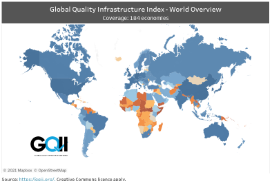 Chỉ số GQII - đo lường mức độ phát triển hạ tầng chất lượng quốc gia