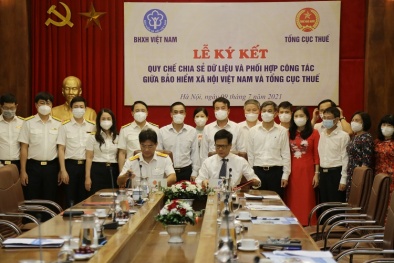 Bảo hiểm xã hội Việt Nam và Tổng cục Thuế phối hợp công tác, chia sẻ dữ liệu 
