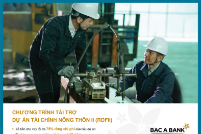 BAC A BANK ưu đãi cho vay từ Dự án 'Tài chính nông thôn II'