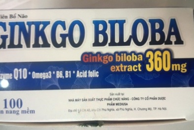 Thu hồi viên bổ não Ginkgo Biloba không đạt tiêu chuẩn chất lượng 