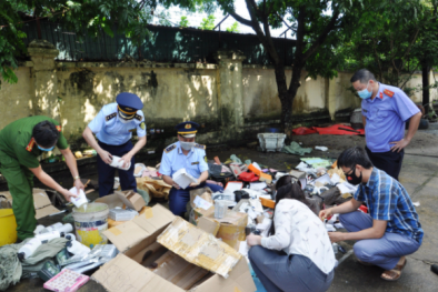 Tiêu hủy nhiều hàng hóa giả mạo nhãn hiệu nổi tiếng