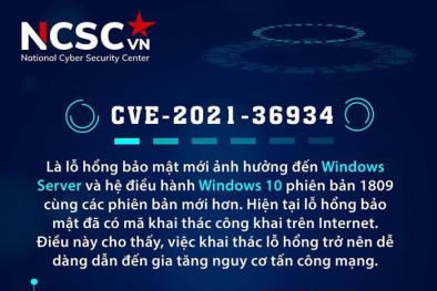Cảnh báo lỗ hổng nguy hiểm xuất hiện trong Window Server 2019 và Window 10