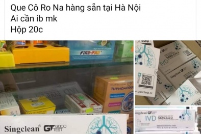 Kit test nhanh Covid-19 'chào hàng' khắp nơi, Bộ Y tế khuyến cáo gì?