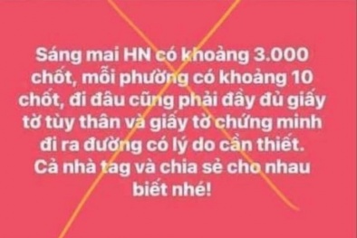 Hà Nội xử phạt 12,5 triệu đồng cá nhân thông tin sai sự thật về phòng dịch 